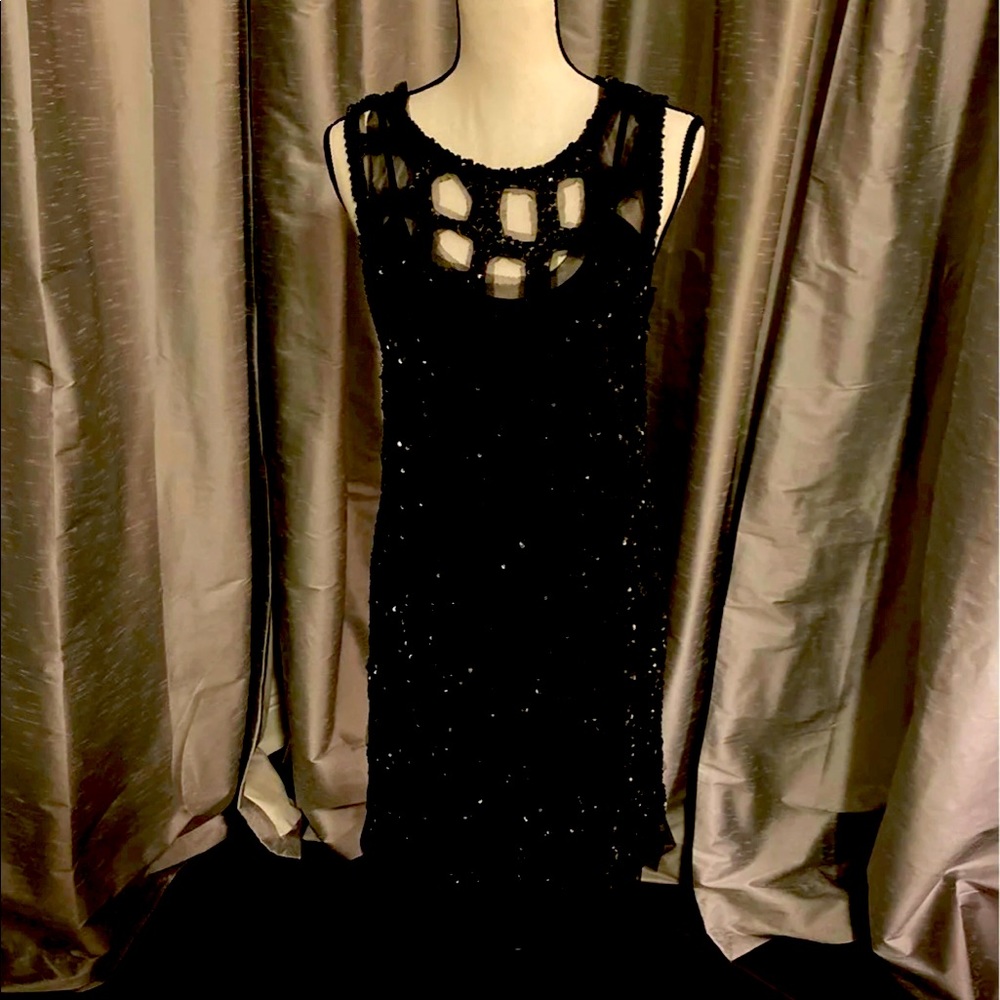Poleci black cocktail dress size M